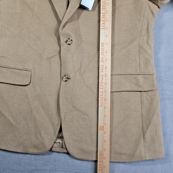 Vintage Stafford Camel Hair Blazer Mens Size 44R Classic Fit Jacket Old Money - Picture 16 of 16